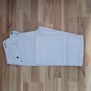 AG  Adriano Goldschmied Jeans Mens 34x30  White The Protege Straight Leg Denim